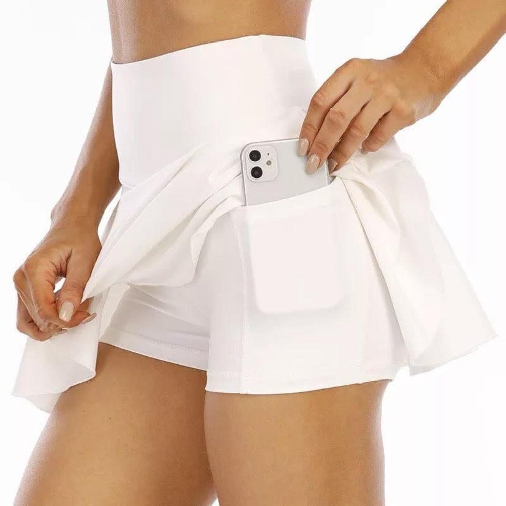 PBPRO Women's Apparel XS PBPRO™ High Waist Performance Pickleball Skirt - White